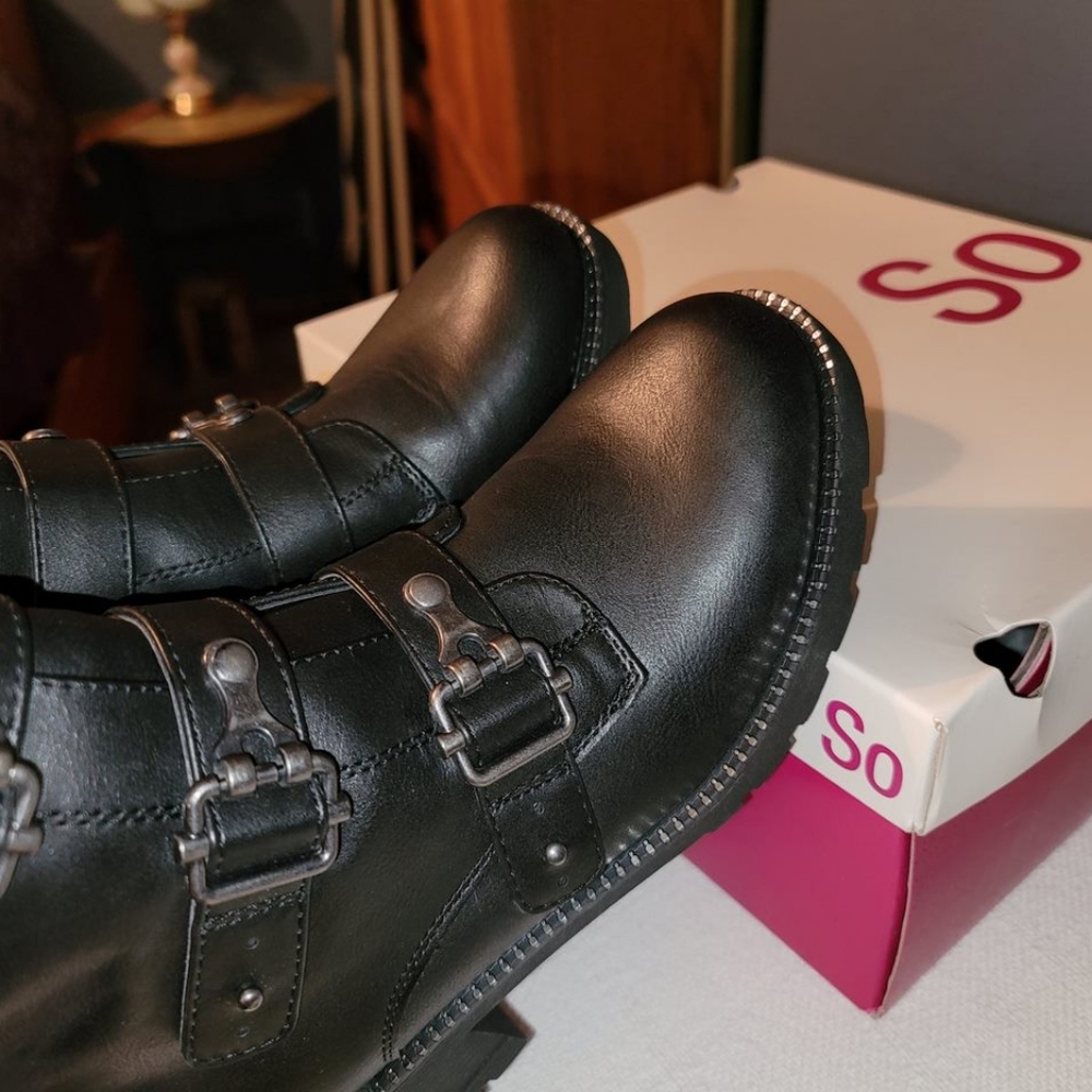 SO BRAND NEW Triple Buckle Boots
